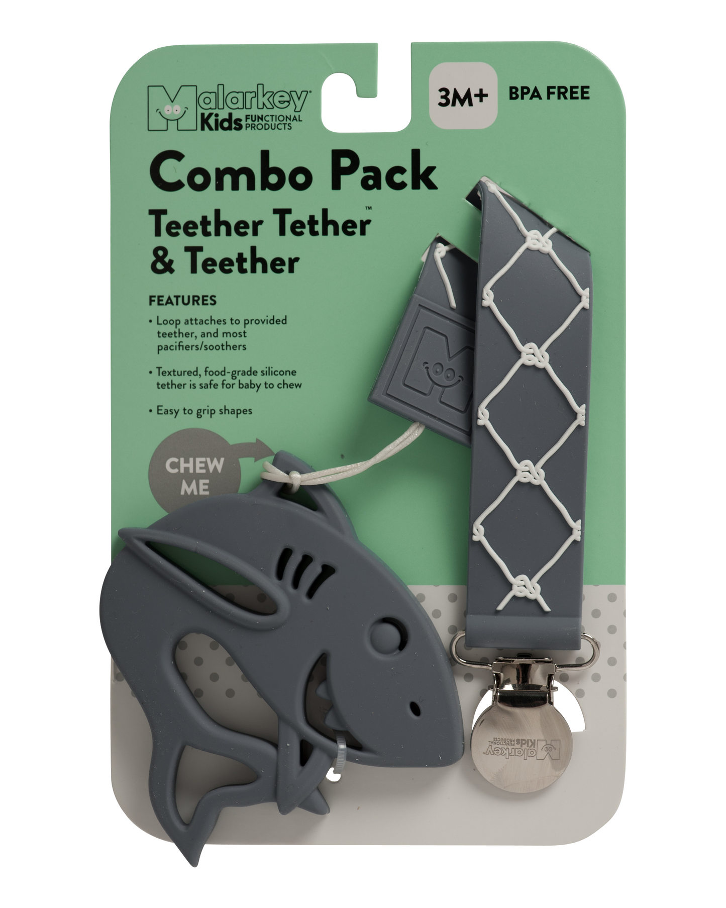 TEETHER TETHER & TEETHER - Nautical & Baby Shark Teether Tether & Teether Malarkey Kids CA