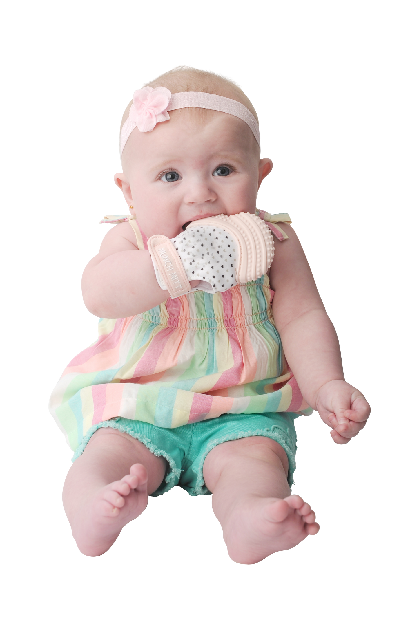 Munch Mitt - Pastel Pink - Hearts Munch Mitt Malarkey Kids