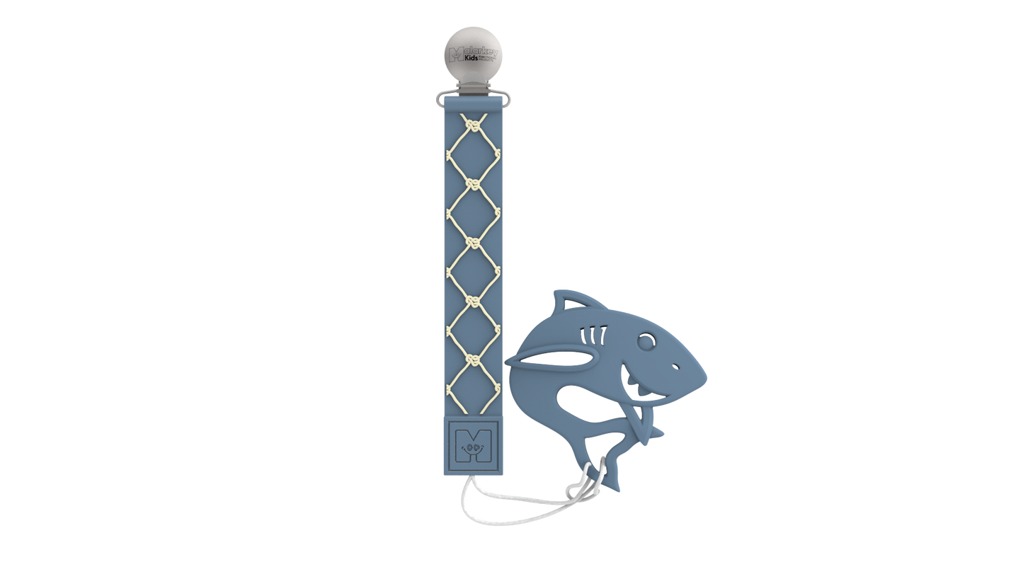TEETHER TETHER TEETHER - Nautical & Baby Shark Teether Tether & Teether Malarkey Kids CA