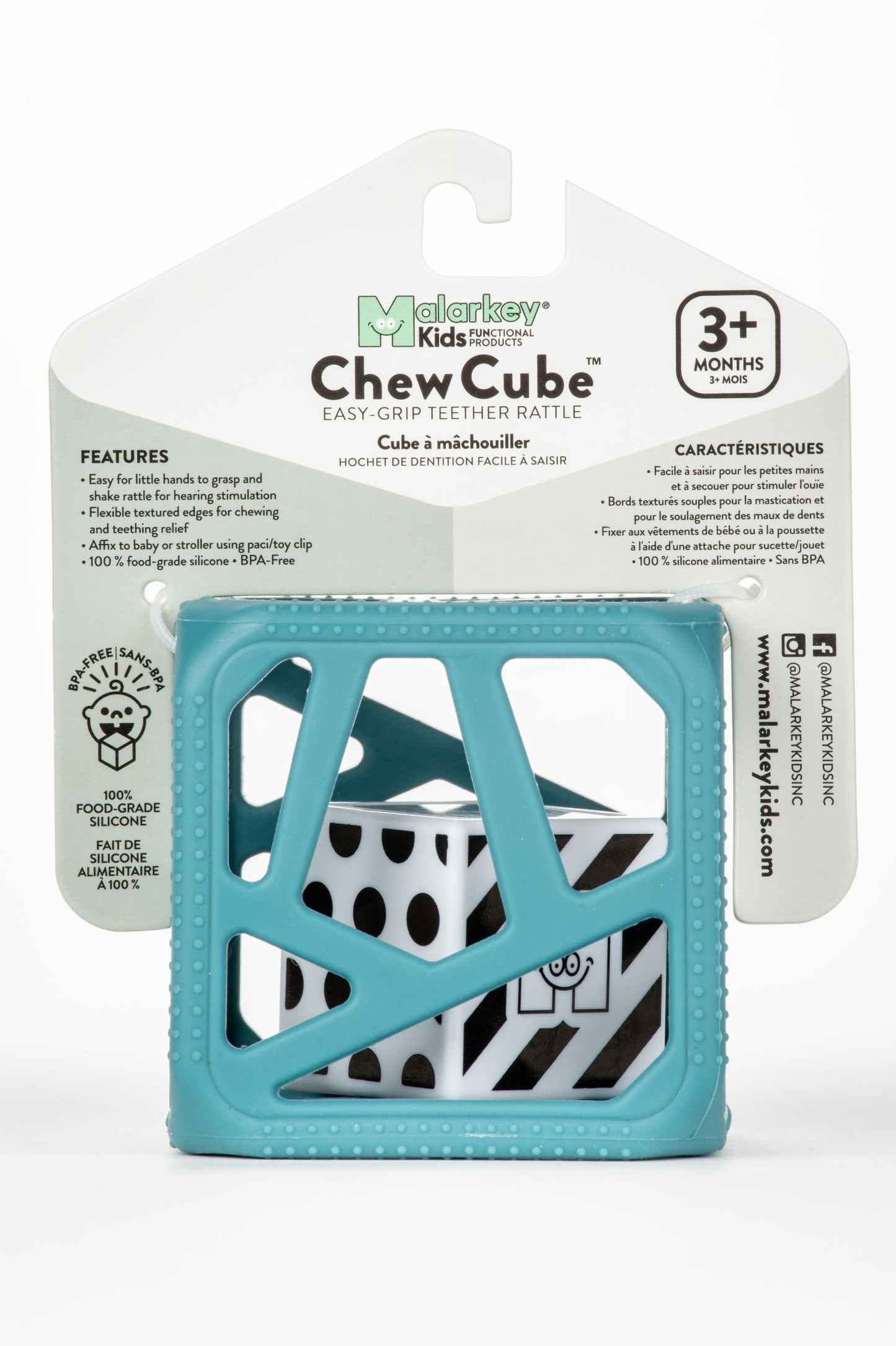 Chew Cube - Turquoise Chew Cube Malarkey Kids