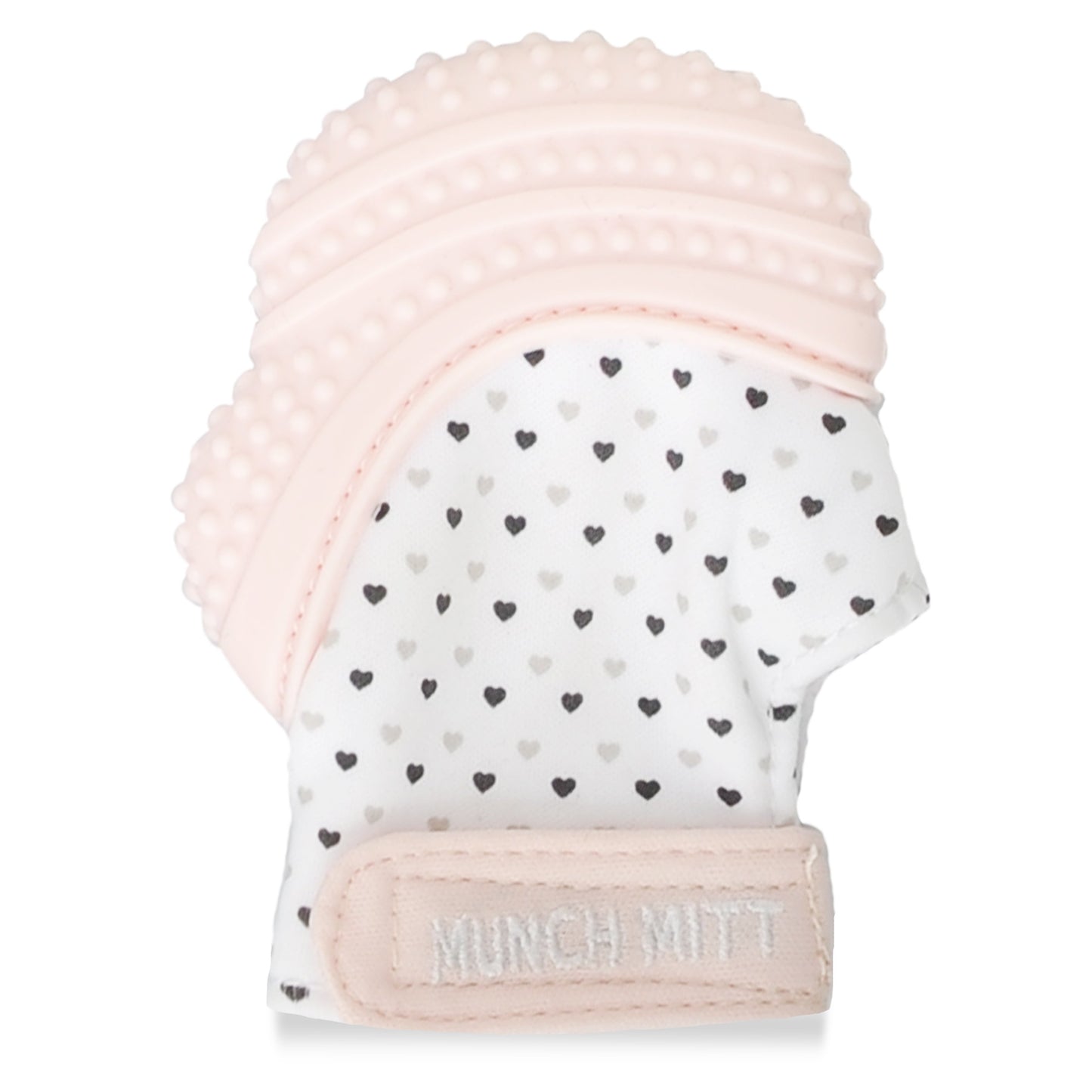 Munch Mitt - Pastel Pink - Hearts Munch Mitt Malarkey Kids