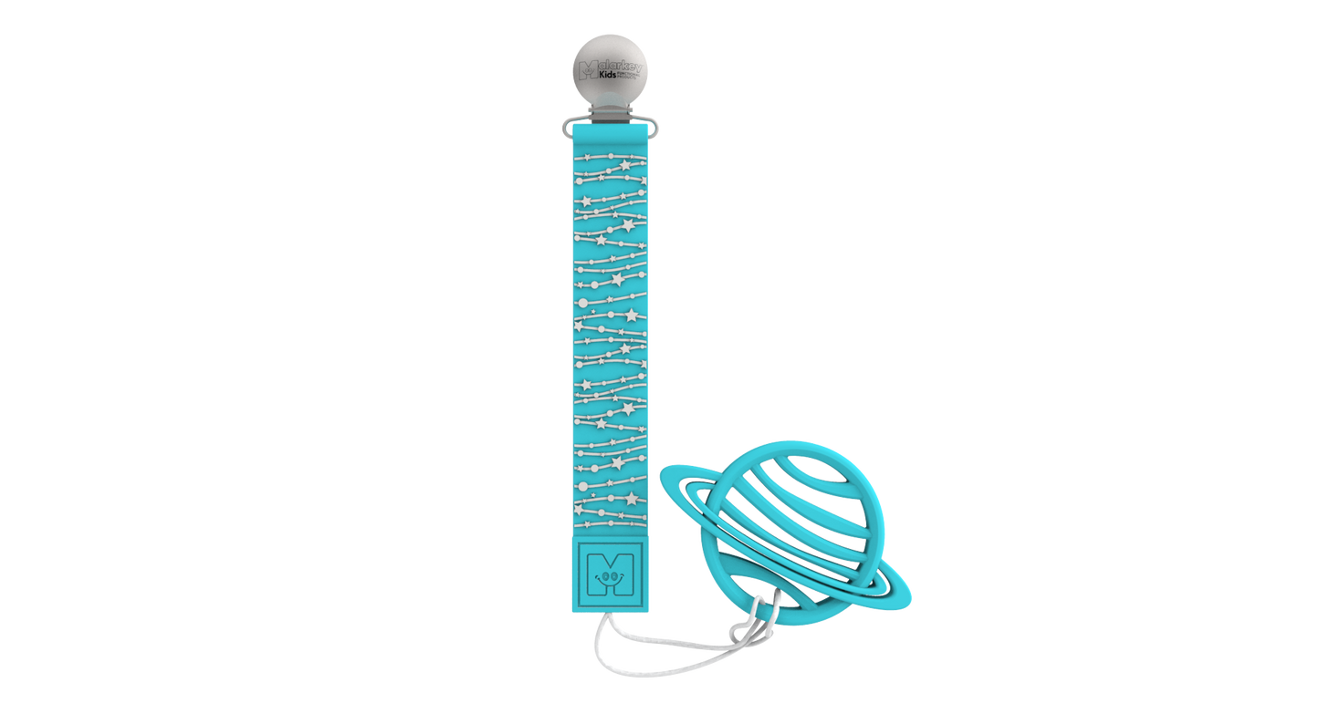 TEETHER TETHER & TEETHER - Stars & Saturn Teether Tether & Teether Malarkey Kids CA