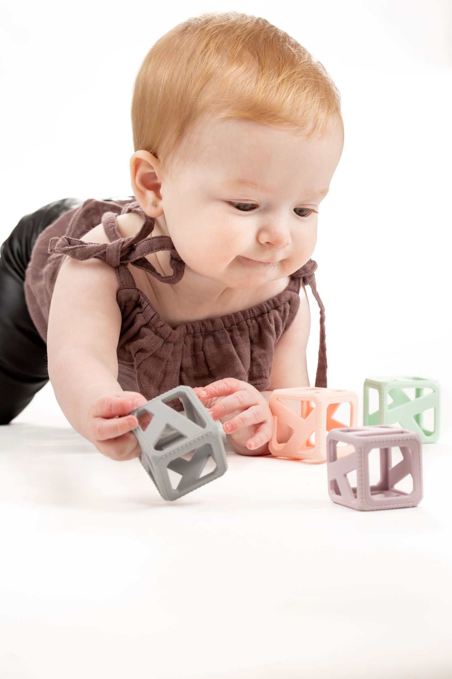 Stack N Chew - Mini Cubes - Pastel Pacifiers & Teethers Malarkey Kids CA