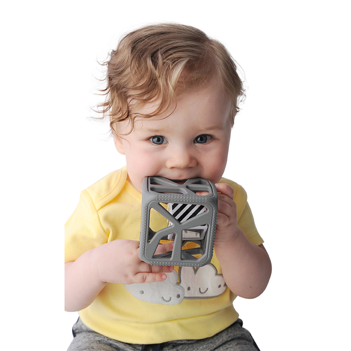 Chew Cube - Dark Grey Chew Cube Malarkey Kids