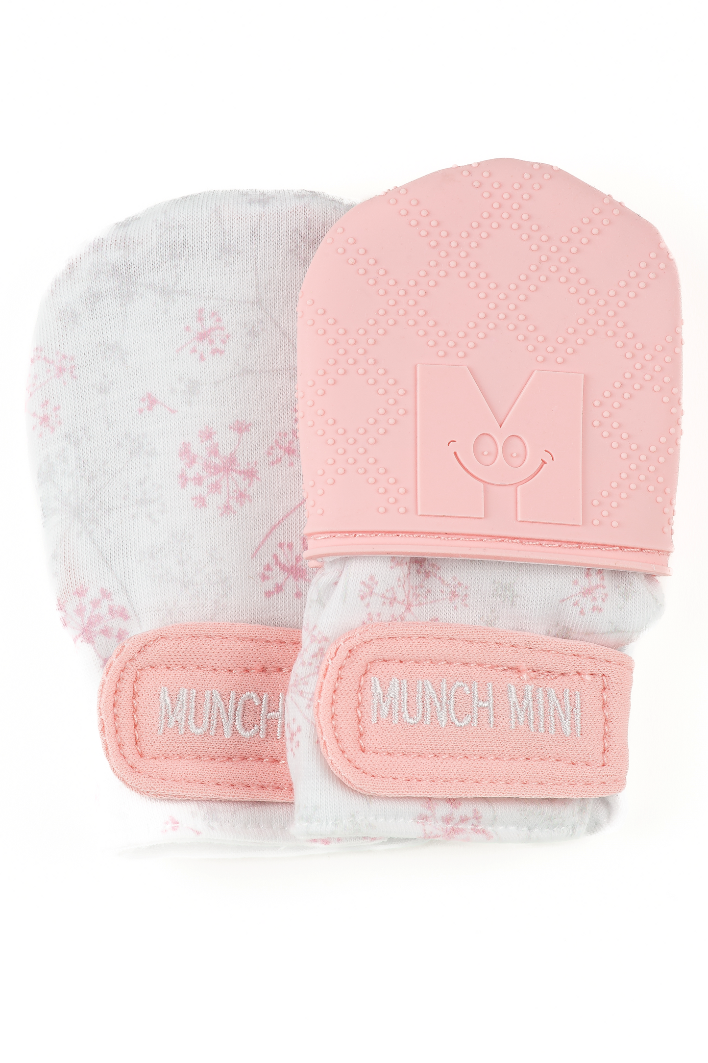 Munch Minis - Anti-scratch and Chew Mitts - Floral Wishes Pacifiers & Teethers Malarkey Kids CA