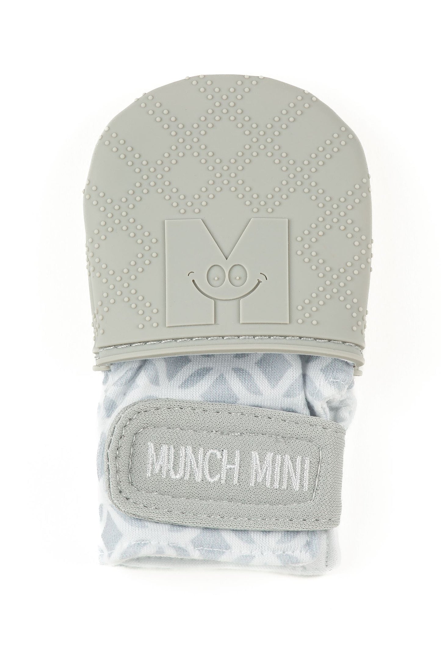 Munch Minis - Anti-scratch and Chew Mitts - Grey Geo Pacifiers & Teethers Malarkey Kids CA