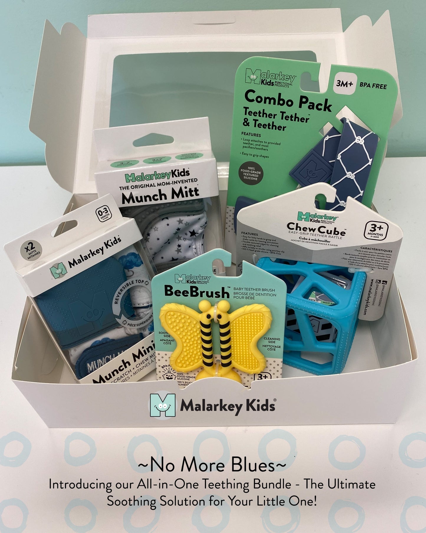 Teething Bundle Gift Pack - No More Blues Baby & Toddler Malarkey Kids CA 