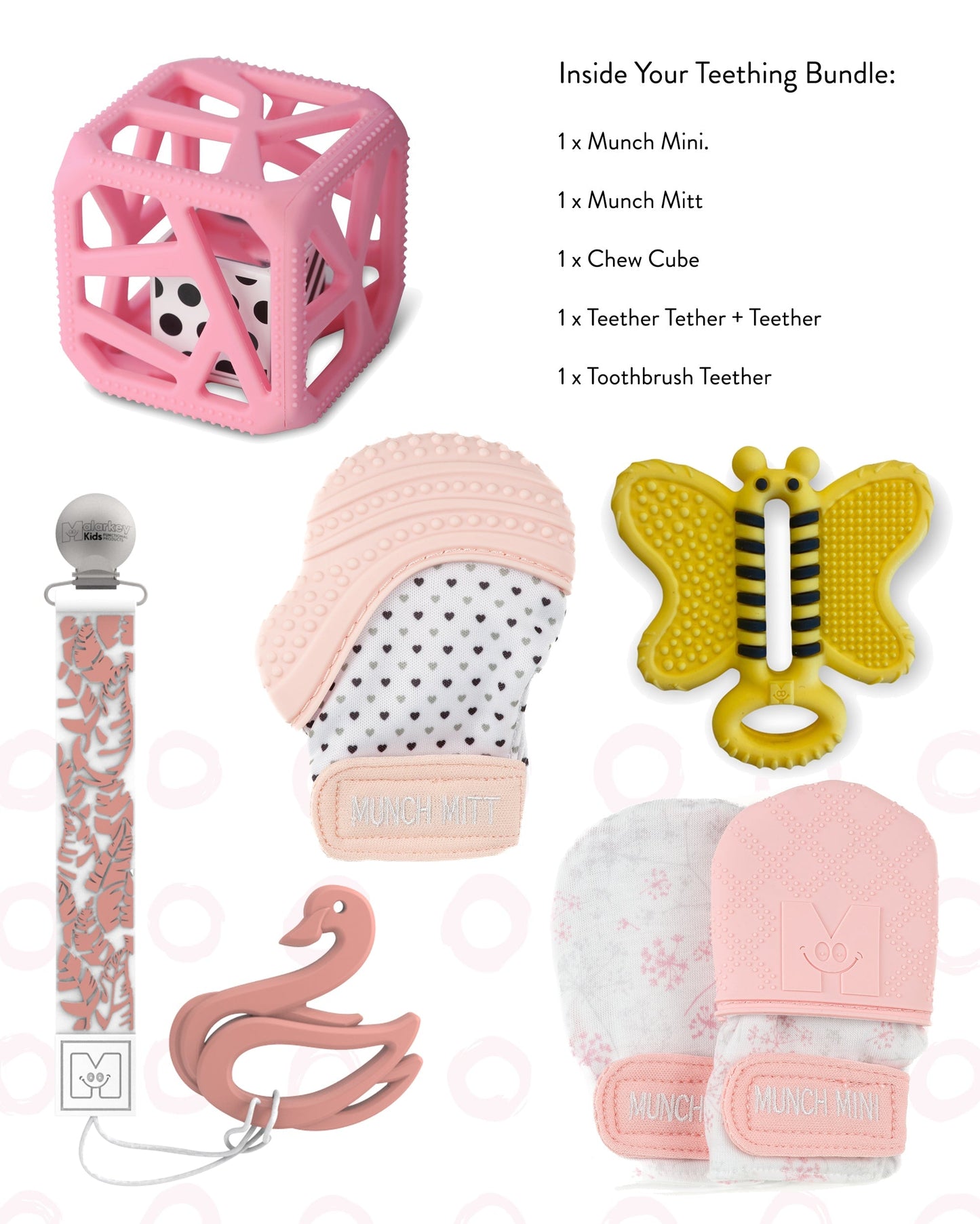 Teething Bundle Gift Pack - Pastel Peace Baby & Toddler Malarkey Kids CA 