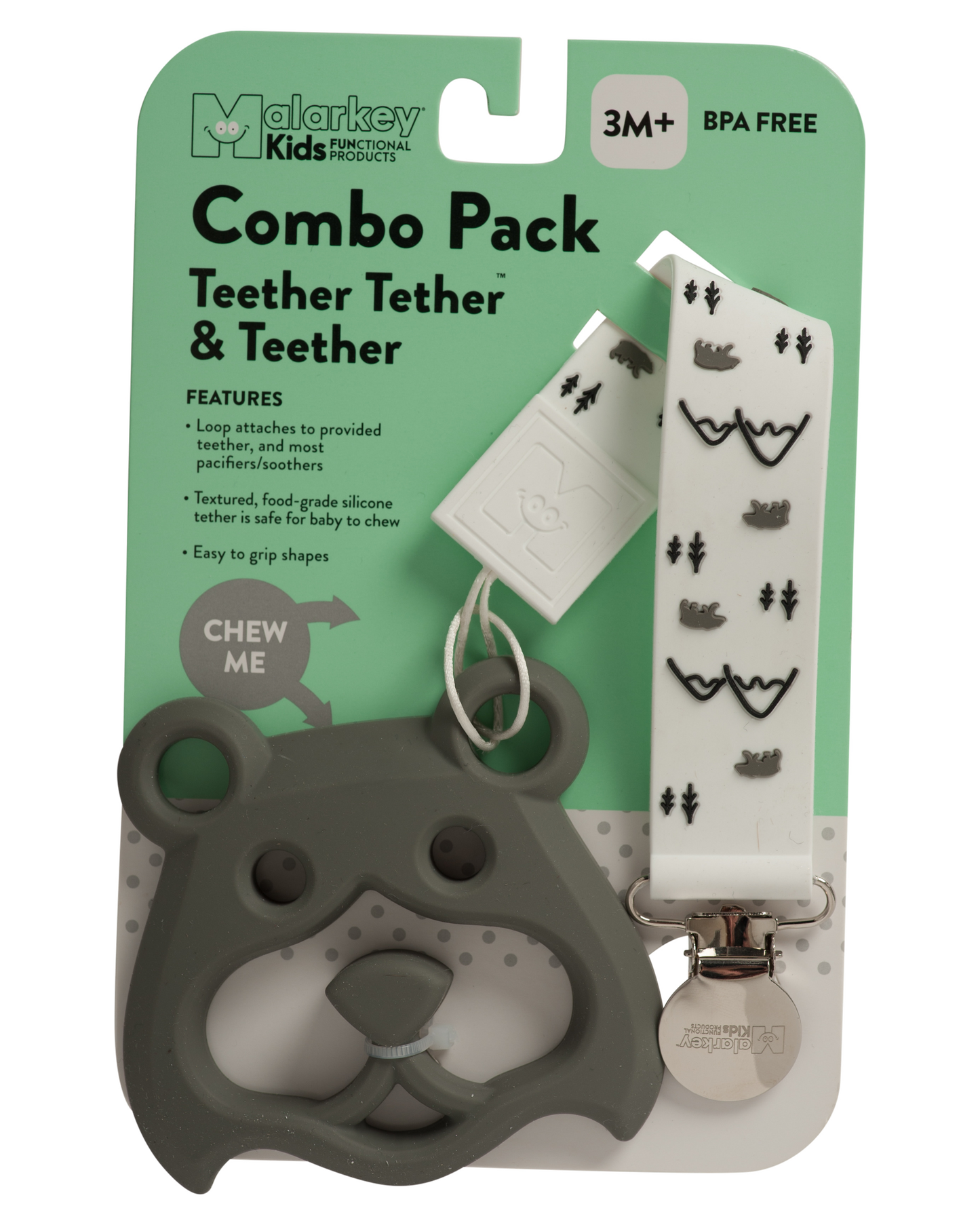 TEETHER TETHER & TEETHER - Bear Mountain & Bear Teether Tether & Teether Malarkey Kids CA 