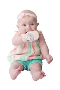 Munch Mitt - Pastel Pink - Hearts Munch Mitt Malarkey Kids 