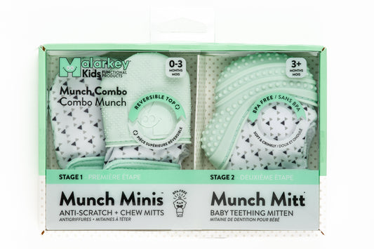 Munch Minis Combo - Mint Triangle Baby & Toddler Malarkey Kids CA 