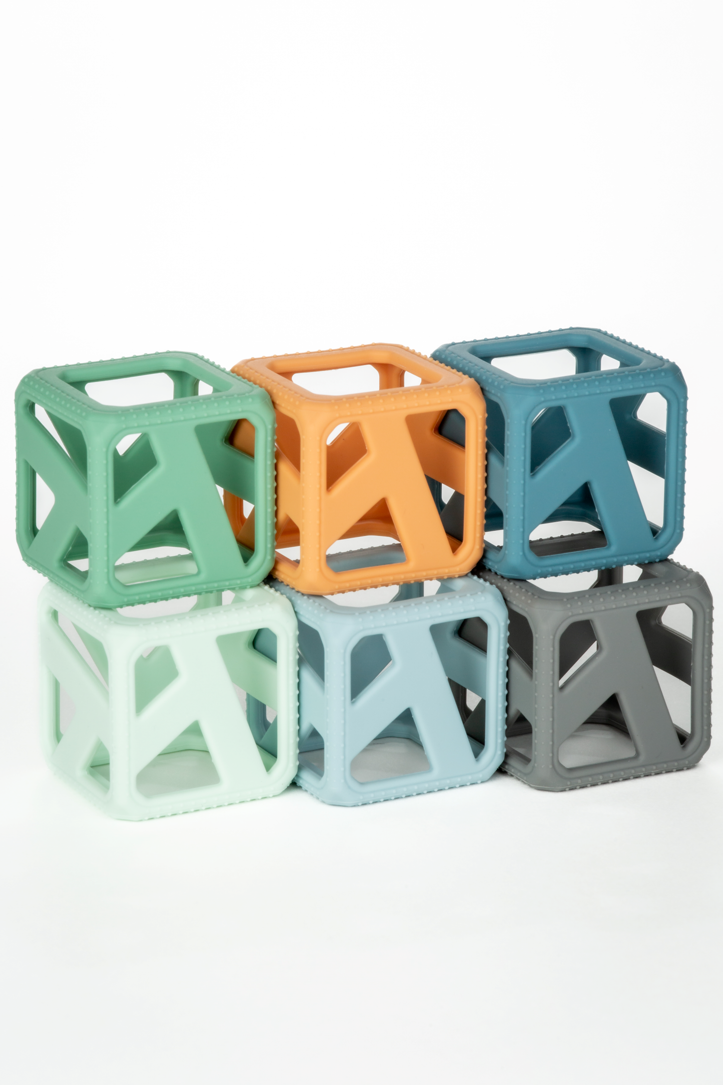 Stack N Chew - Mini Cubes - Earthy Pacifiers & Teethers Malarkey Kids CA 