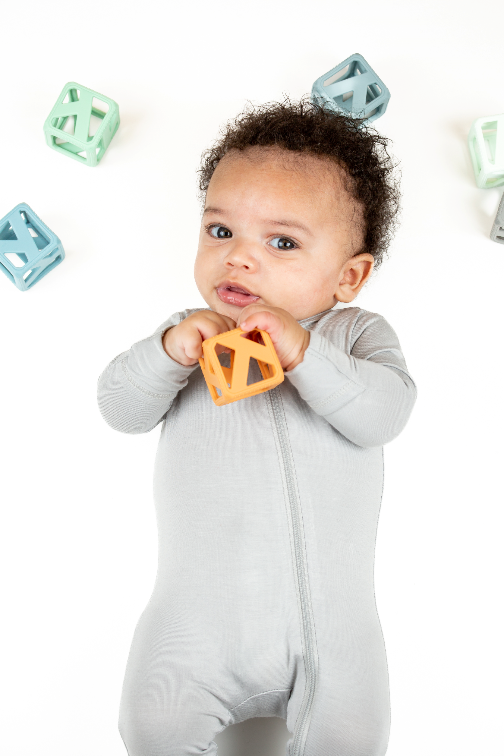 Stack N Chew - Mini Cubes - Earthy Pacifiers & Teethers Malarkey Kids CA 