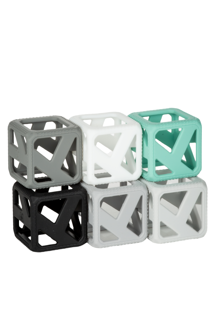Stack N Chew - Mini Cubes - Monochrome Pacifiers & Teethers Malarkey Kids CA 