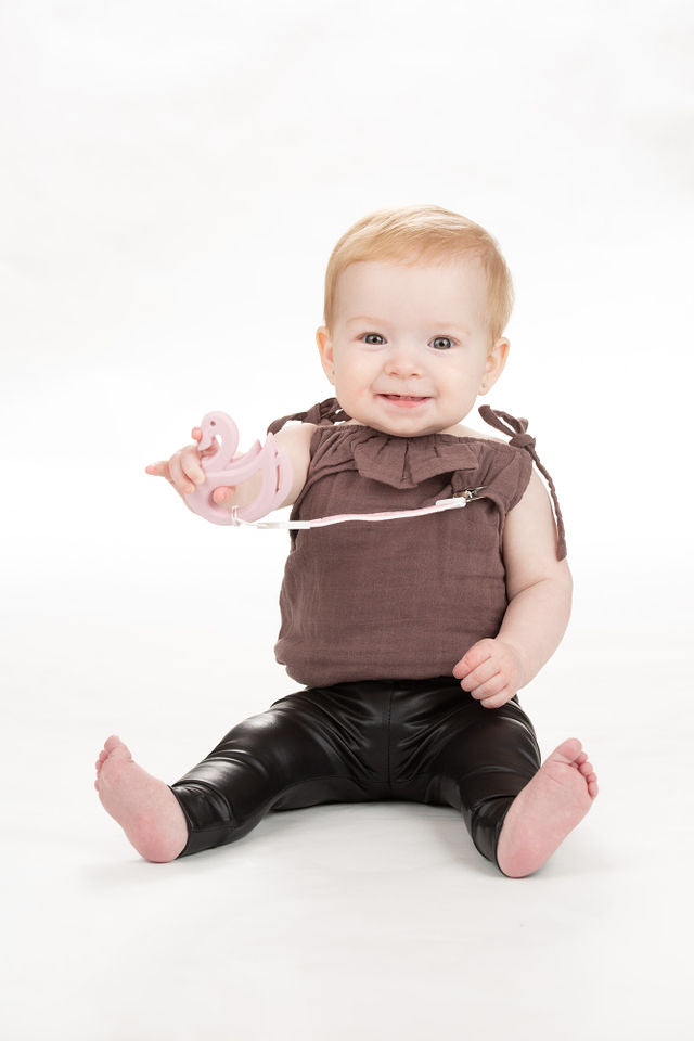 TEETHER TETHER & TEETHER - Feather & Swan Teether Tether & Teether Malarkey Kids CA 