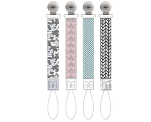TEETHER TETHER - BLACK AND WHITE CHEVRON Teether Tether Malarkey Kids CA 