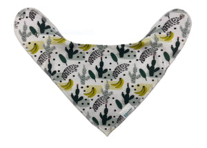 Dribble Bib - Cactus Banana/Dark Green Malarkey Kids CA 