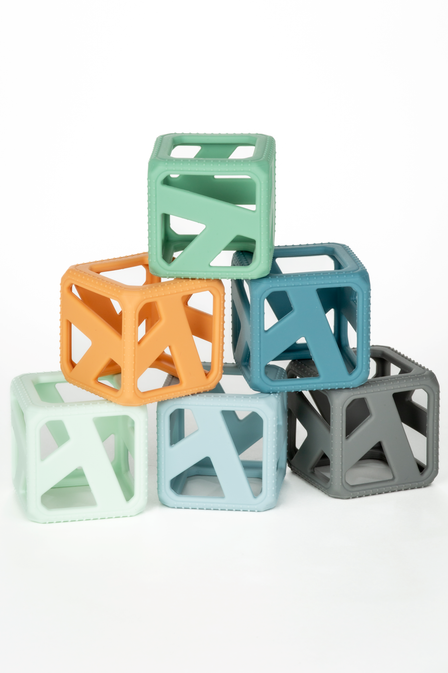 Stack N Chew - Mini Cubes - Earthy Pacifiers & Teethers Malarkey Kids CA 
