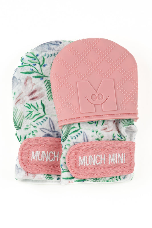 Munch Minis - Anti-scratch and Chew Mitts - Bunnies Pacifiers & Teethers Malarkey Kids CA 
