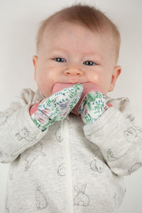 Munch Minis - Anti-scratch and Chew Mitts - Bunnies Pacifiers & Teethers Malarkey Kids CA 