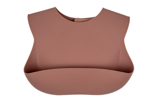 Munch Bib - Terracotta Tan Baby & Toddler Malarkey Kids CA 