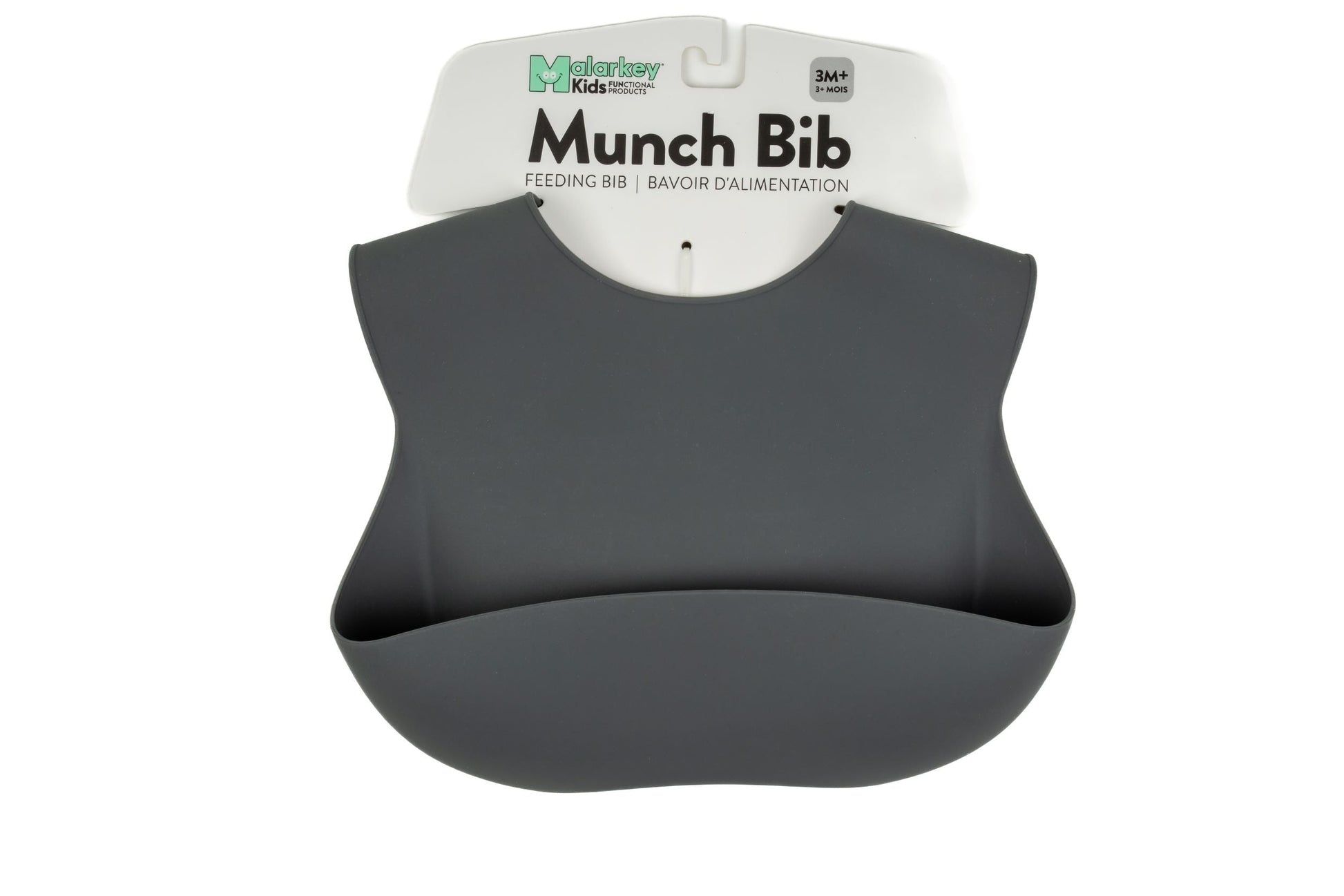 Munch Bib - Dusty Grey Baby & Toddler Malarkey Kids CA 