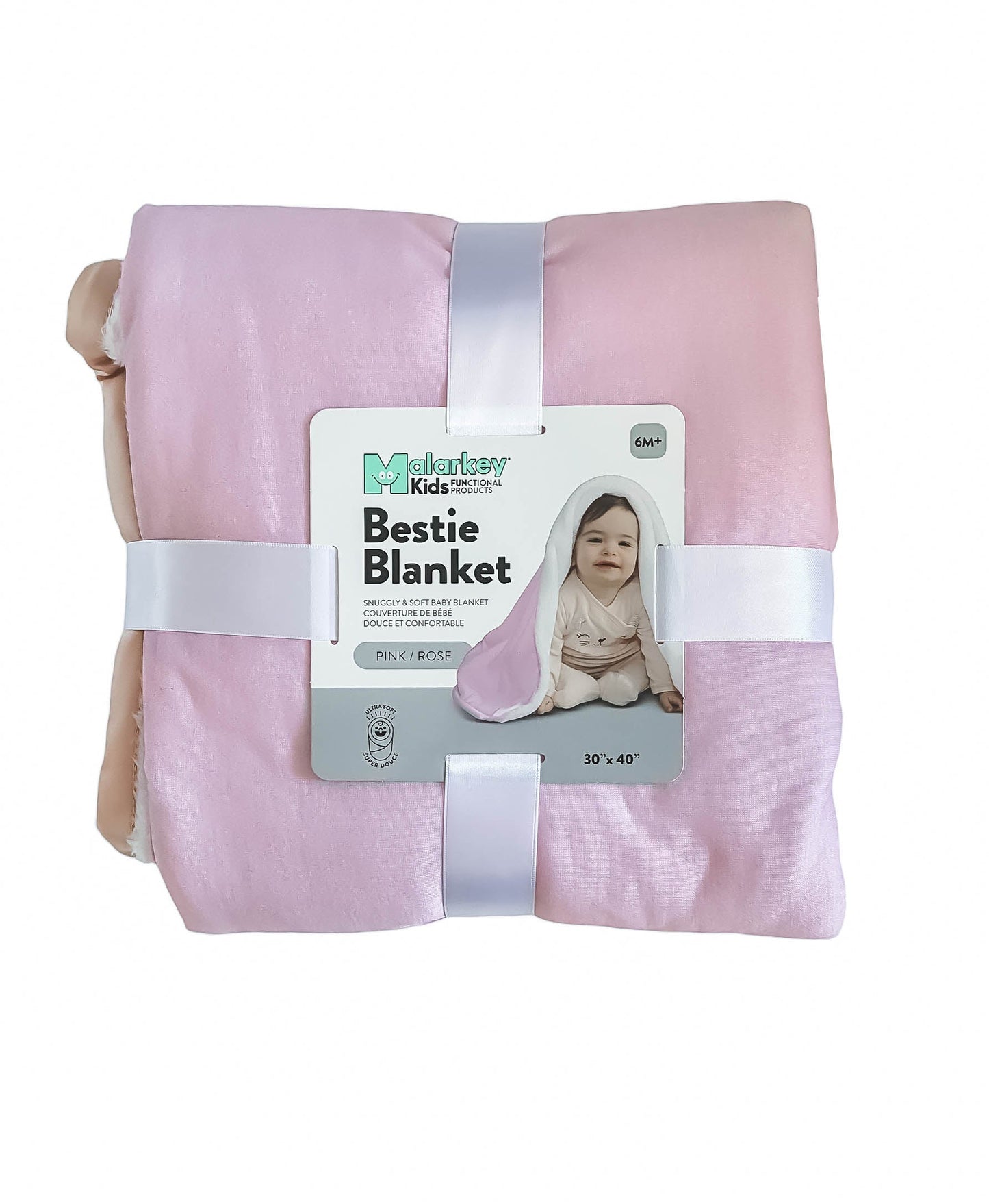 Bestie Blanket - Pink Malarkey Kids CA 