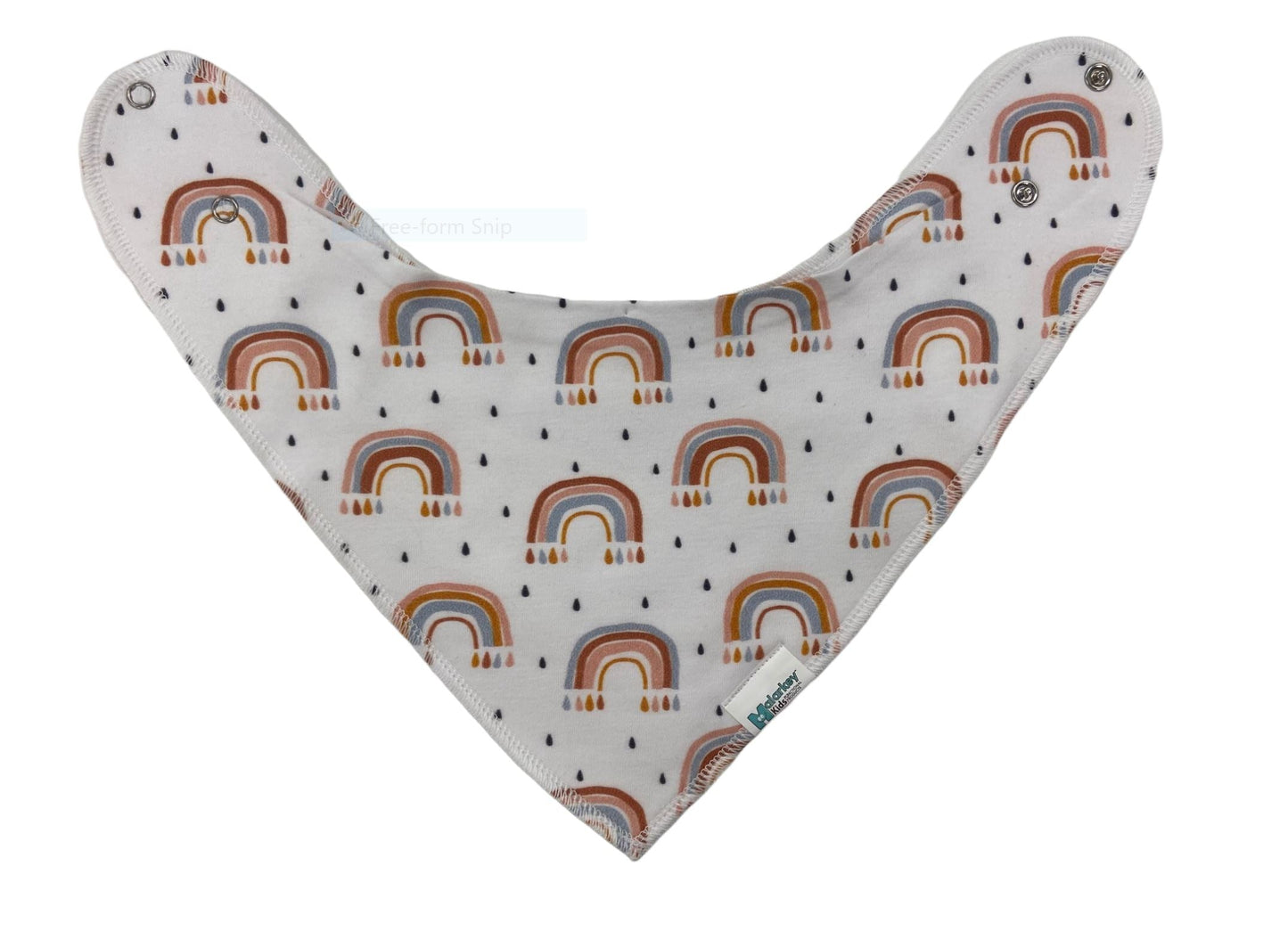 Dribble Bib - Rainbow/Teracotta Malarkey Kids CA 