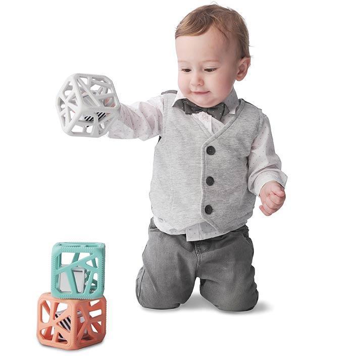 Chew Cube - Mint Green Chew Cube Malarkey Kids 