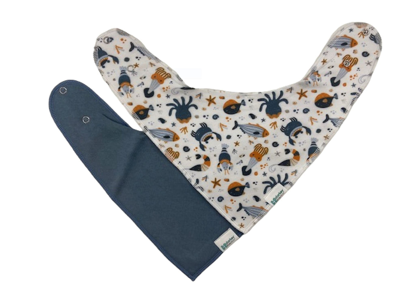 Dribble Bib - Under the Sea/Light blue Malarkey Kids CA 